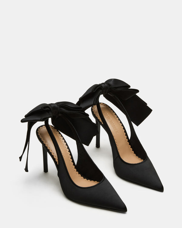 Steve Madden Teacup Black Satin
