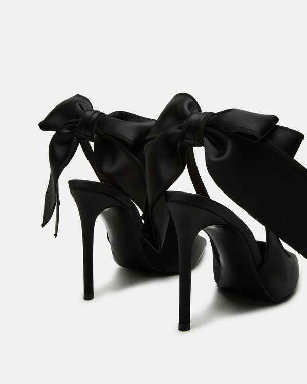 Steve Madden Teacup Black Satin