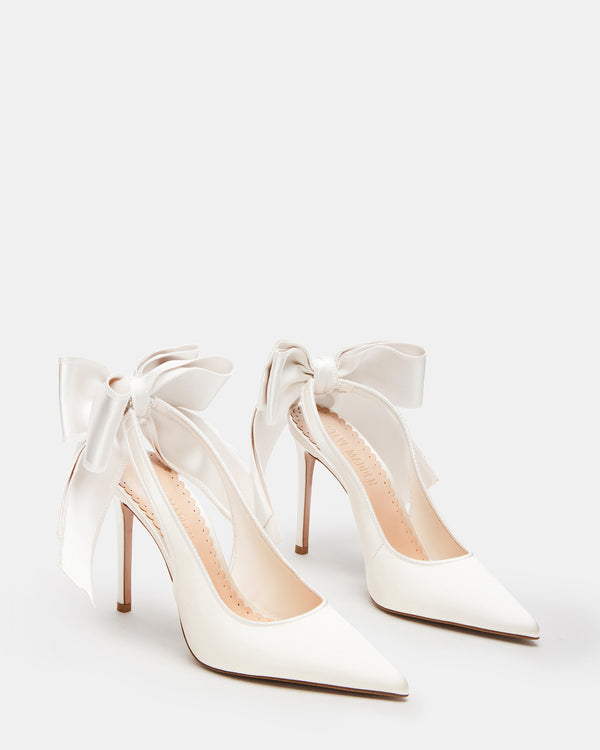 Steve Madden Teacup Ivory Satin TEACUP