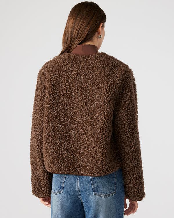 Steve Madden Teddy Jacket Brown TEDDYJACKET