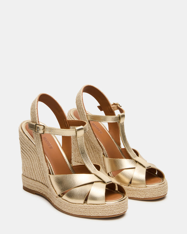 Steve Madden Thelma Gold Leather THELMA