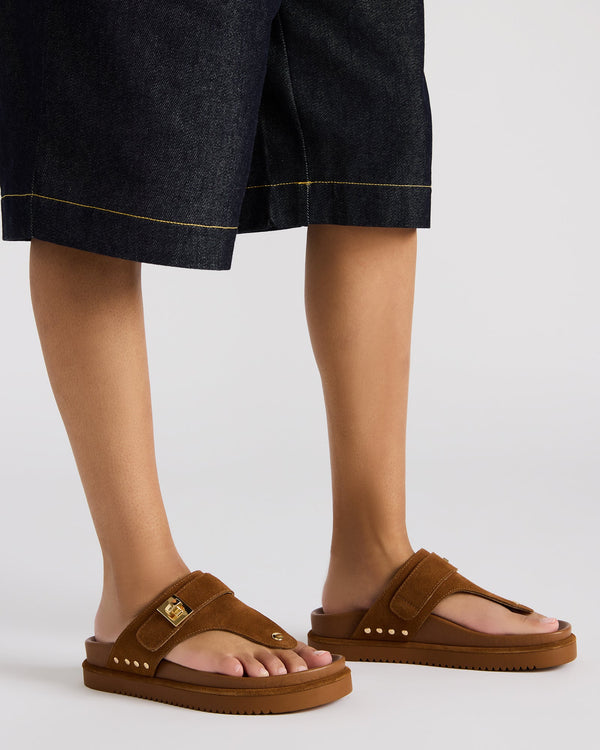 Steve Madden Thona Chestnut Suede