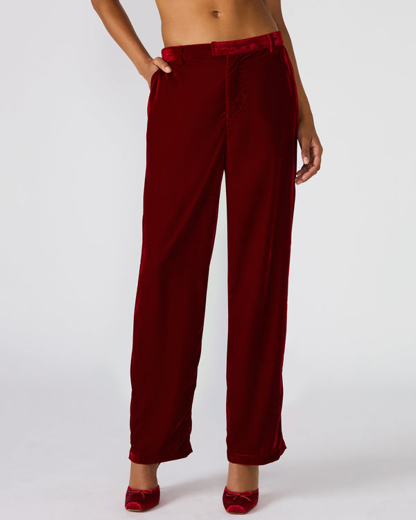 Steve Madden Tonia Pant Red Velvet TONIAPANT