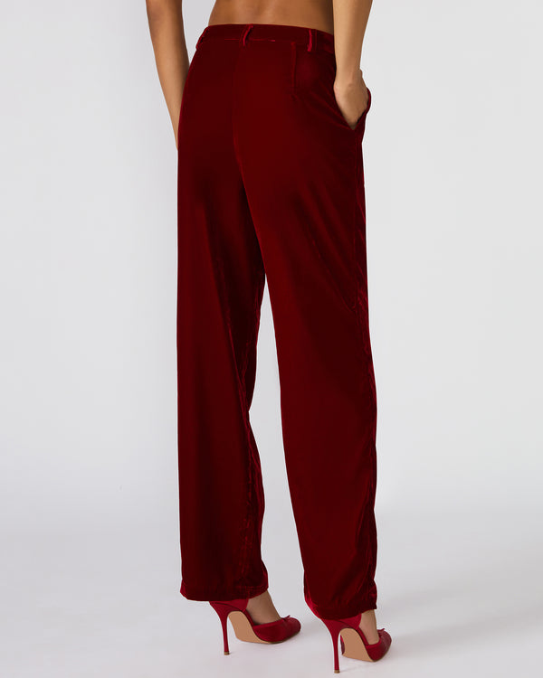 Steve Madden Tonia Pant Red Velvet TONIAPANT