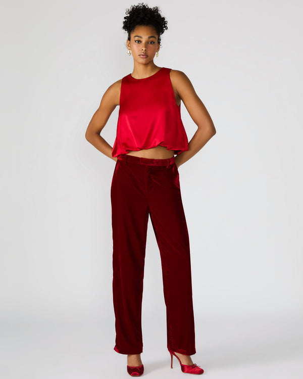 Steve Madden Tonia Pant Red Velvet TONIAPANT