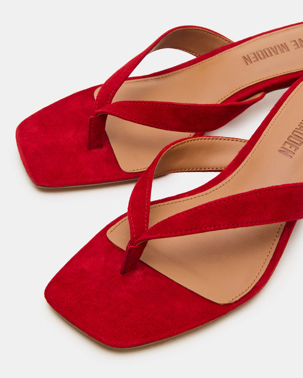 Steve Madden Tracie Red Suede