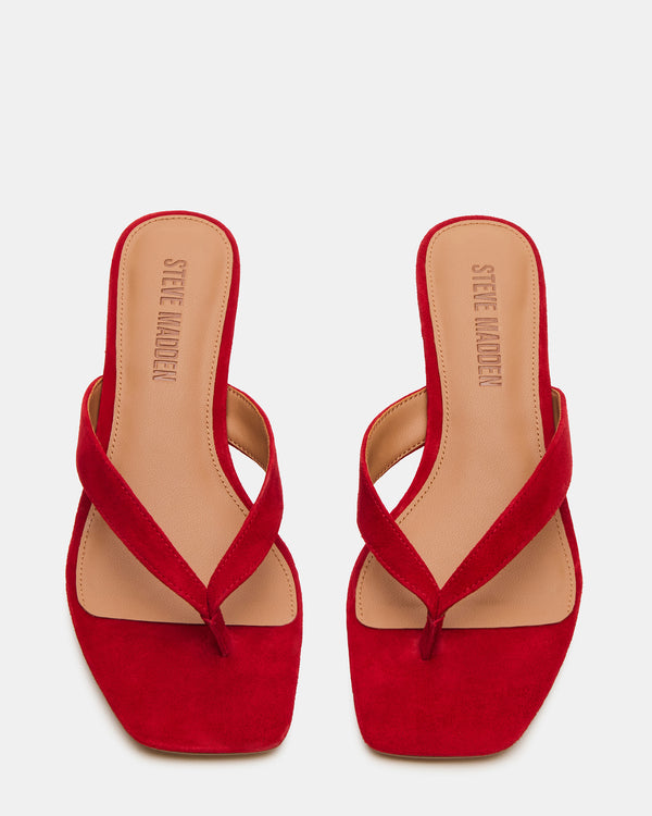 Steve Madden Tracie Red Suede