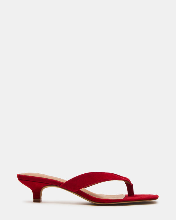 Steve Madden Tracie Red Suede