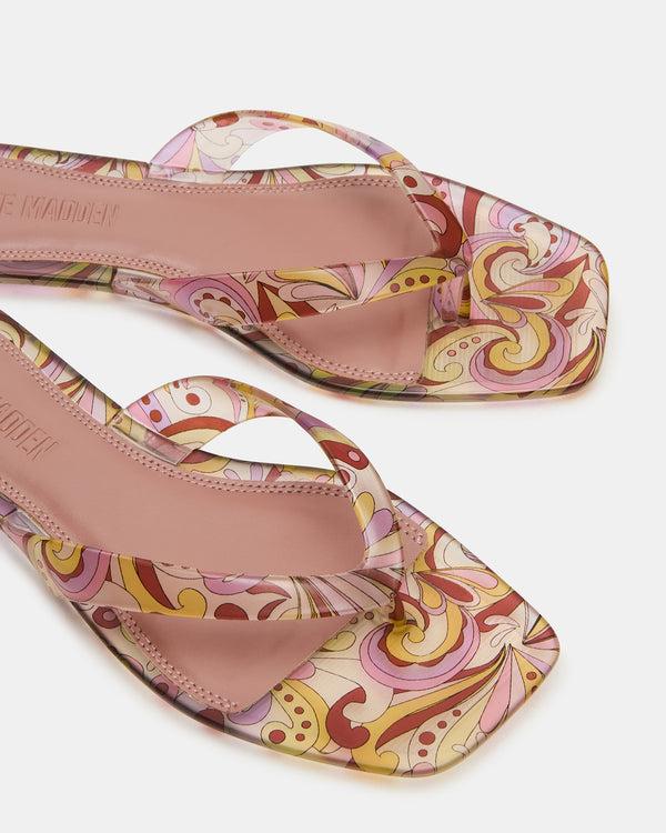 Steve Madden Trella Jelly Pink Print TRELLAJELLY