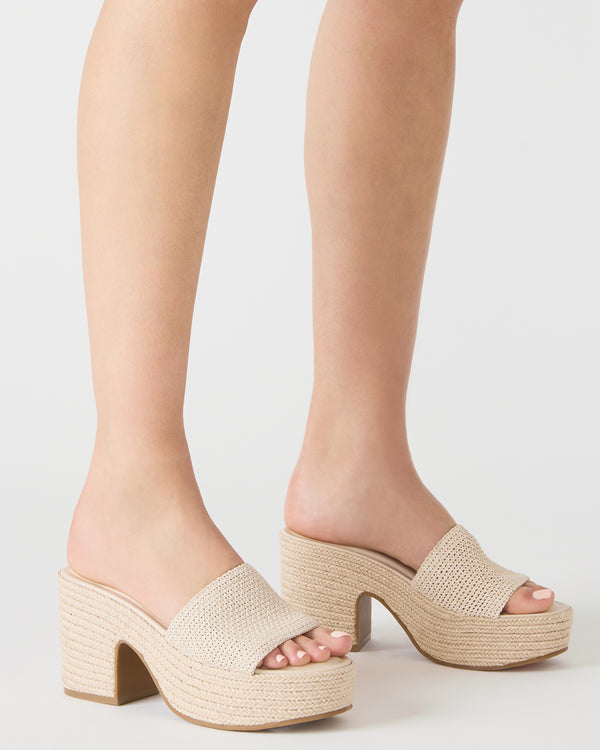 Steve Madden Trippy Natural Raffia