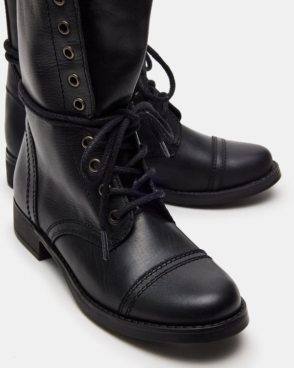 Steve Madden Troopa3.0 Black Leather