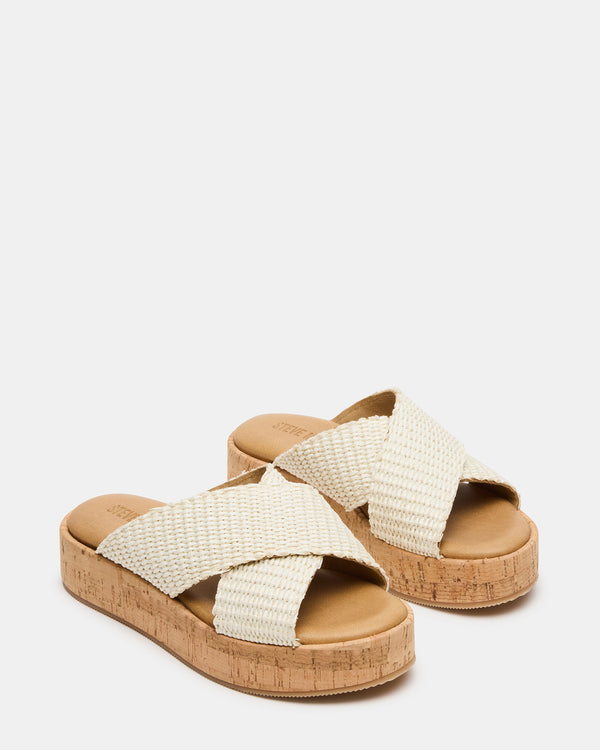 Steve Madden Tulum Bone Raffia TULUM