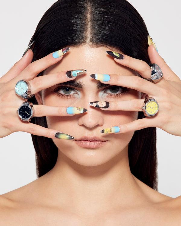 Steve Madden Watch Ring Blue WATCHRING