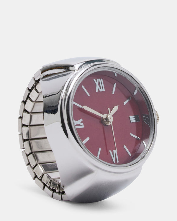 Steve Madden Watch Ring Red WATCHRING