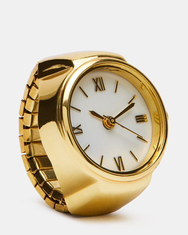 Steve Madden Watch Ring White WATCHRING