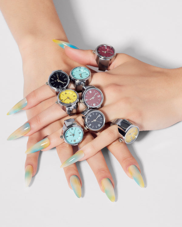 Steve Madden Watch Ring Yellow WATCHRING