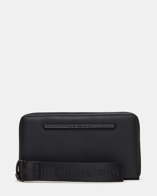 Steve Madden Zip Wallet Black
