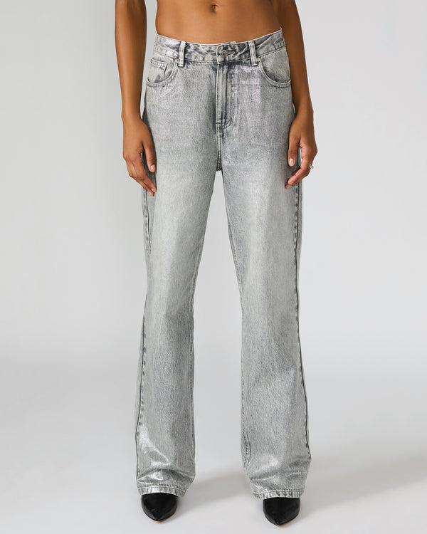 Steve Madden Zo Jean Silver ZOJEAN