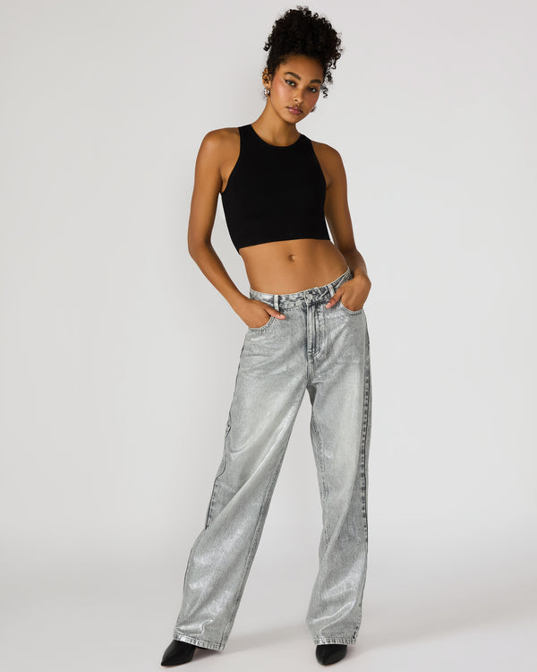 Steve Madden Zo Jean Silver ZOJEAN