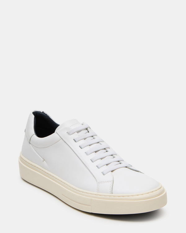 Steve Madden Zoii White Leather ZOII MEN'S SHOES