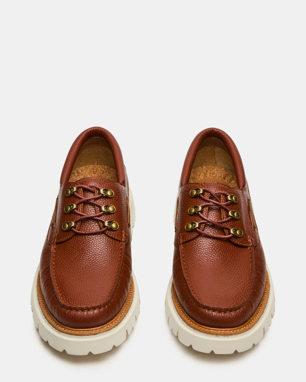 Steve Madden Victor Cognac Leather VICTOR MEN'S SHOES