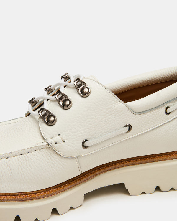 Steve Madden Victor White Leather VICTOR MEN'S SHOES