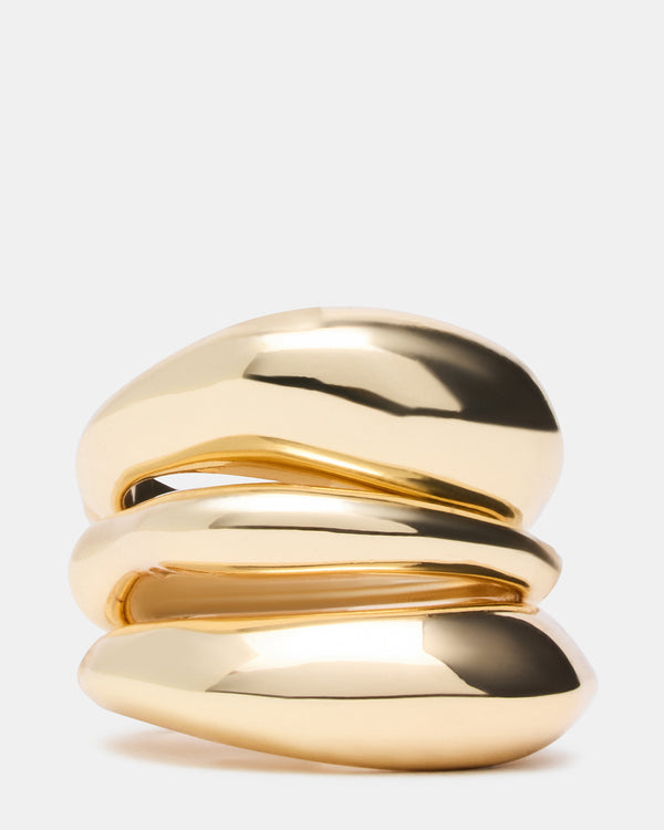 Steve Madden Wavy Stackable Rings Gold WAVYSTACKABLERINGS