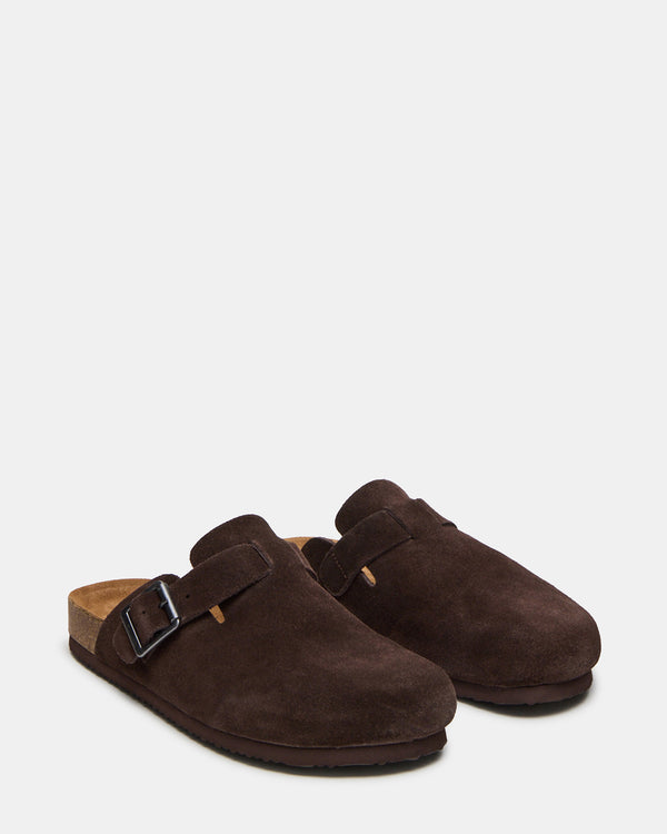 Steve Madden Wilderr Chocolate Brown Suede WILDERR MEN'S SHOES
