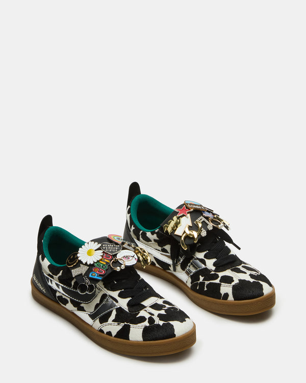 Steve Madden Wyatt Black Cow Print WYATTBLACKCOWPRINT
