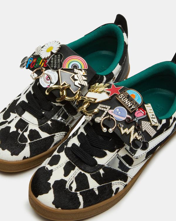 Steve Madden Wyatt Black Cow Print WYATTBLACKCOWPRINT