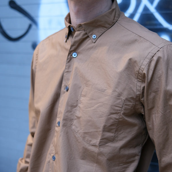 Steven Alan Single Needle Shirt Safari Tan | Broadcloth