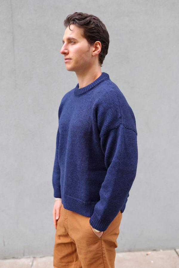 Steven Alan Double Vent Sweater Dark Blue