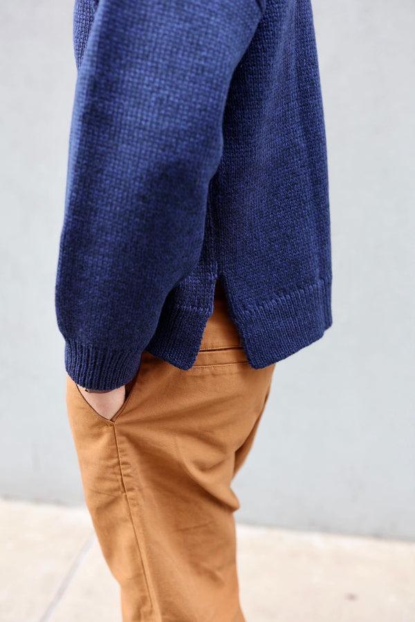 Steven Alan Double Vent Sweater Dark Blue