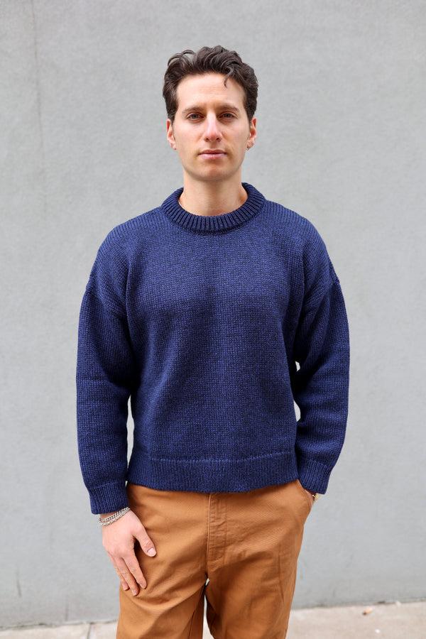 steven alan Double Vent Sweater Dark Blue