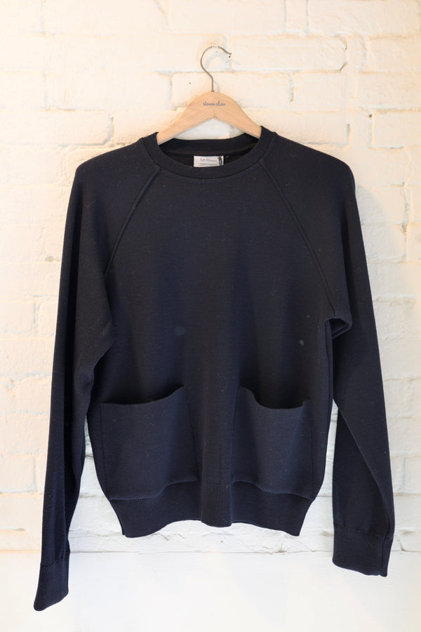 steven alan Pull Manches Raglan Navy Blue
