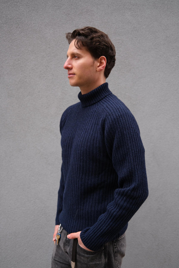 Steven Alan Ribbed Polo Neck Sweater Cosmos