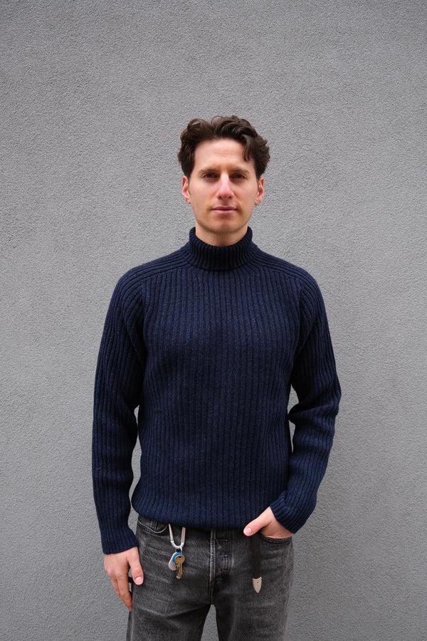 steven alan Ribbed Polo Neck Sweater Cosmos