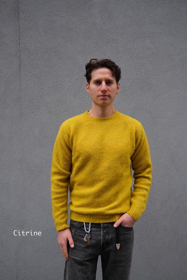 steven alan Shaggy Crew Neck Wool Sweater