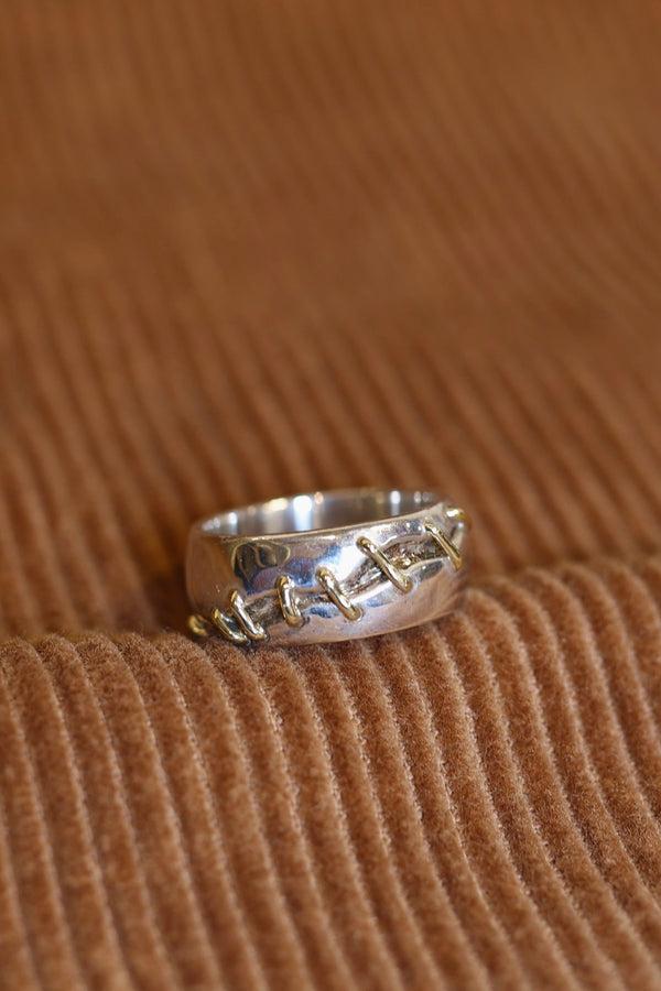 steven alan Silver and Gold vintage ring