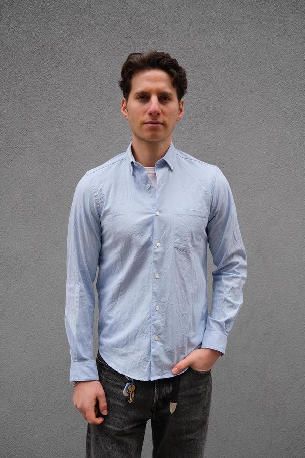 steven alan Single Needle Shirt Port blue