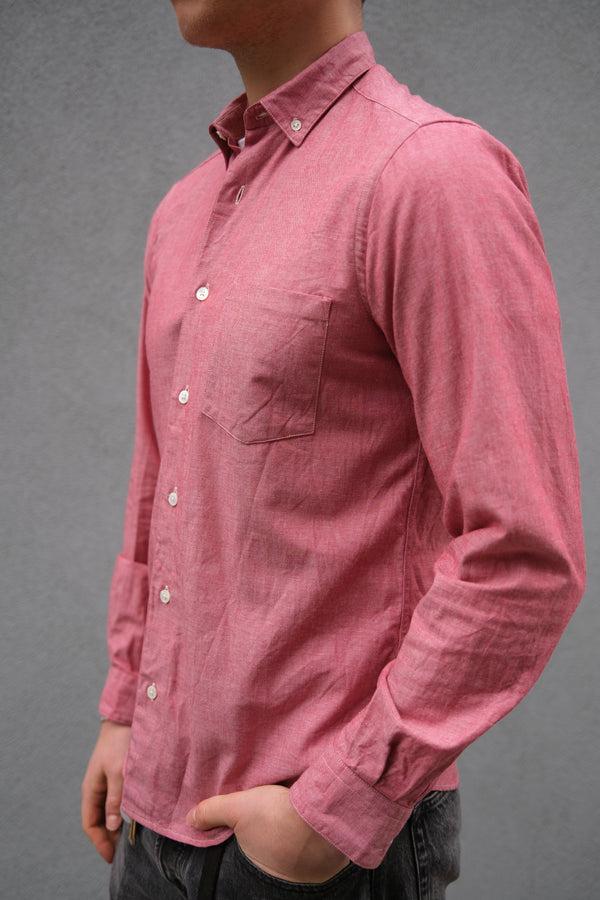 Steven Alan Single Needle Shirt Port Red