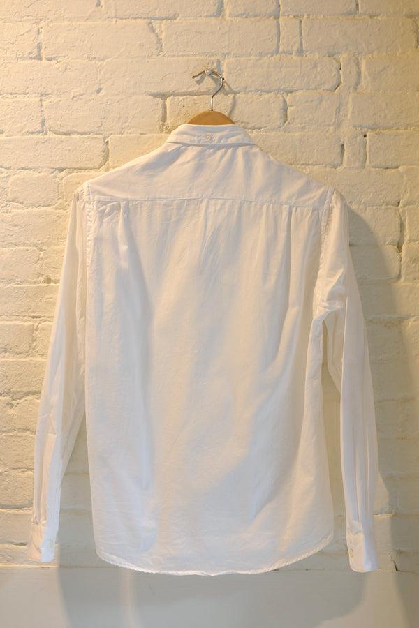 Steven Alan Single Needle Shirt White Twill