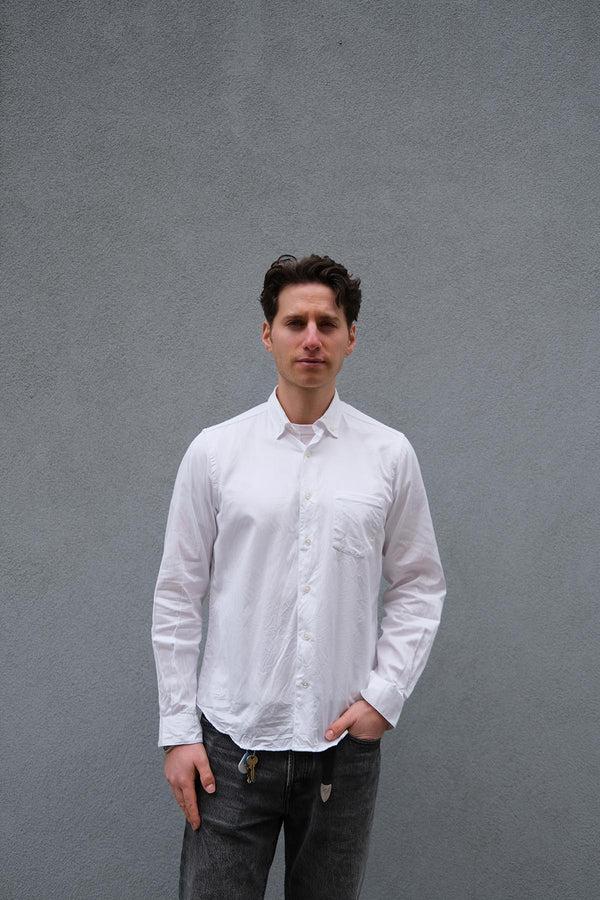 steven alan Single Needle Shirt White Twill