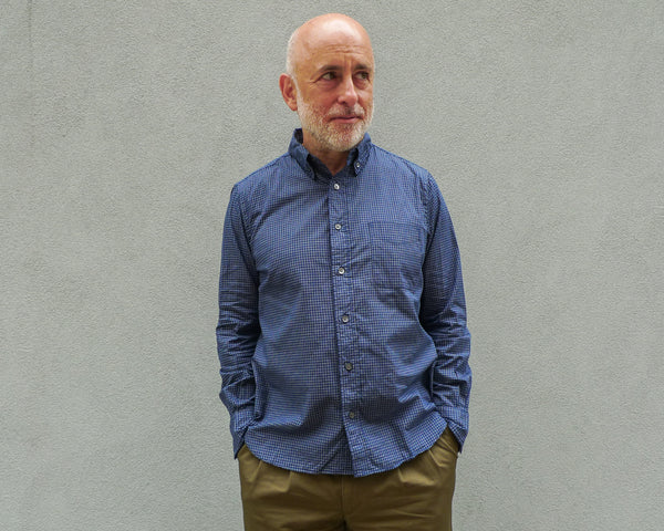 steven alan The Collegiate Shirt Navy Windowpane