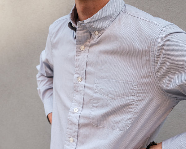 Steven Alan The Collegiate Shirt Pencil Stripe
