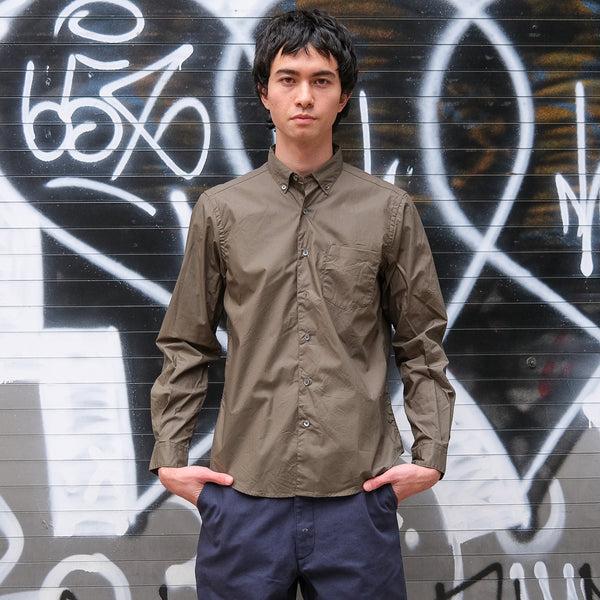 steven alan The Single Needle Shirt Cadet Green