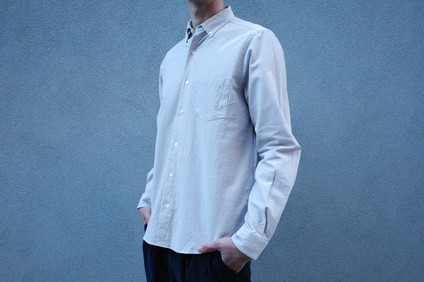 Steven Alan The Single Needle Shirt Cream