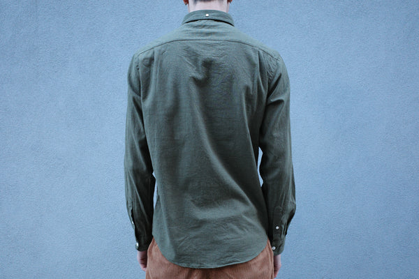 Steven Alan The Single Needle Shirt Military Green