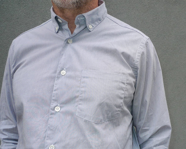 Steven Alan The Single Needle Shirt Pencil Stripe