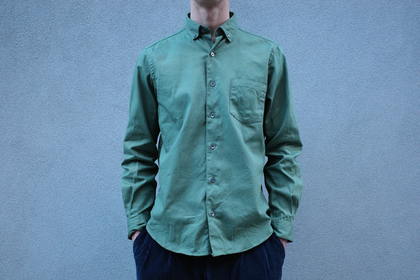 Steven Alan The Single Needle Shirt Spruce | Oxford